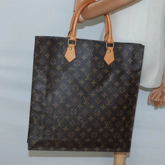 LOUIS VUITTON Monogram Sac Plat Hand Bag M51140 LV Auth 132867 - Picture 1 of 16
